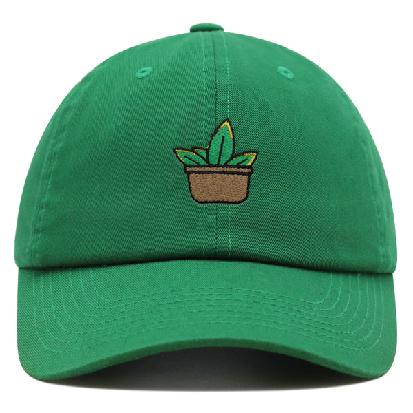 Aloe Plant Premium Dad Hat Embroidered Baseball Cap Pot