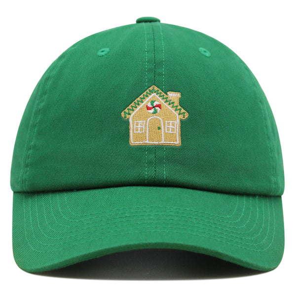 Gingerbread House  Premium Dad Hat Embroidered Baseball Cap Holiday