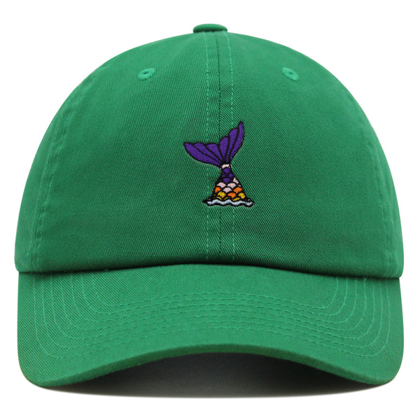 Mermaid Tail Premium Dad Hat Embroidered Baseball Cap Cute