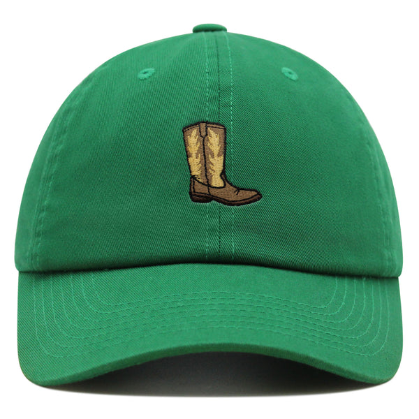 Cowboy Boot Premium Dad Hat Embroidered Baseball Cap Boots