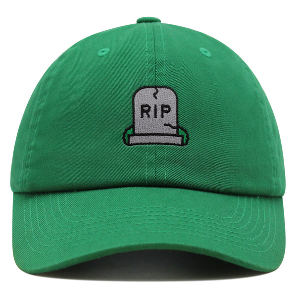 Gravestone Premium Dad Hat Embroidered Baseball Cap RIP