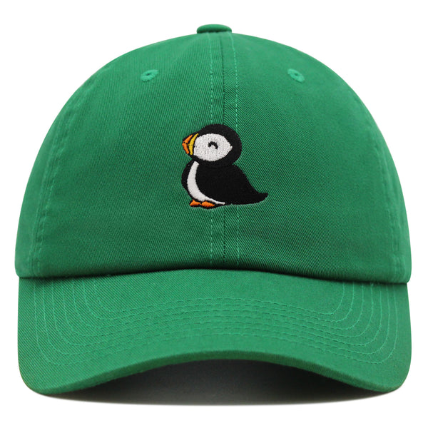 Puffin Premium Dad Hat Embroidered Baseball Cap Cute Bird