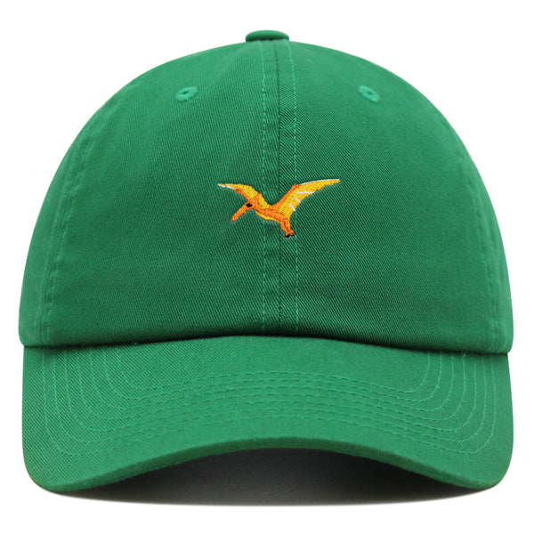 Pterodactyl Premium Dad Hat Embroidered Baseball Cap Dinosaur