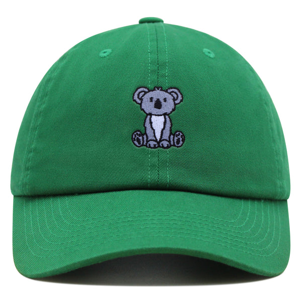 Cute Sitting Koala Premium Dad Hat Embroidered Cotton Baseball Cap Bear Cartoon
