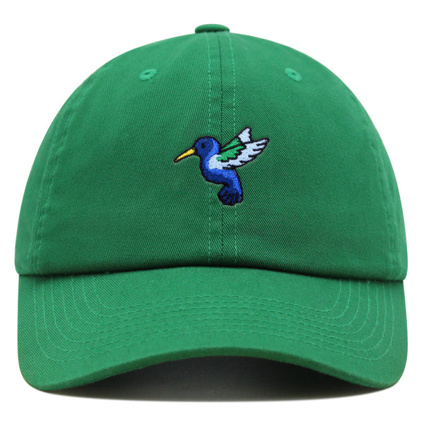 Hummingbird Premium Dad Hat Embroidered Cotton Baseball Cap Cute Bird