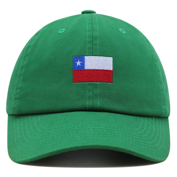 Chile Flag Premium Dad Hat Embroidered Cotton Baseball Cap Country Flag Series