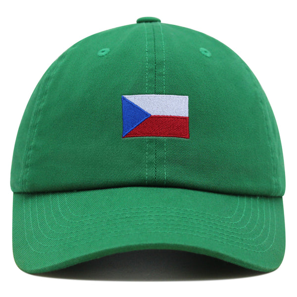 Czech Republic Flag Premium Dad Hat Embroidered Cotton Baseball Cap Country Flag Series