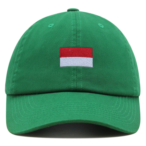 Indonesia Flag Premium Dad Hat Embroidered Cotton Baseball Cap Country Flag Series