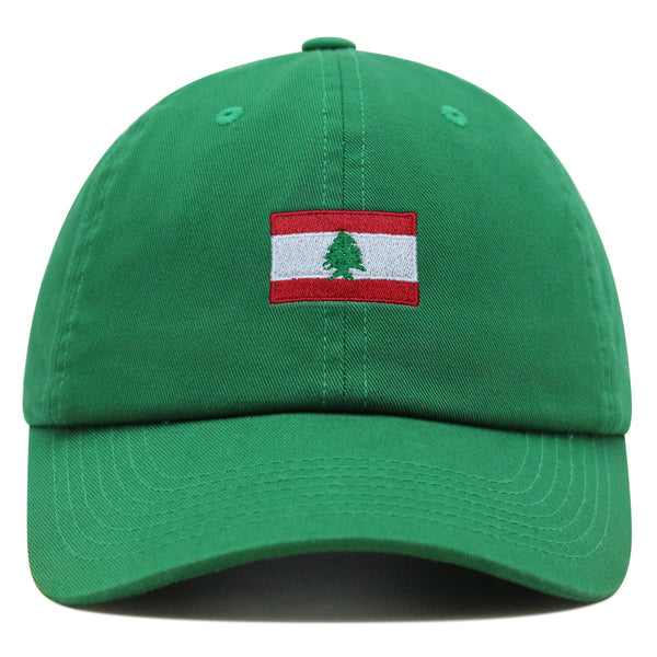 Lebanon Flag Premium Dad Hat Embroidered Cotton Baseball Cap Country Flag Series