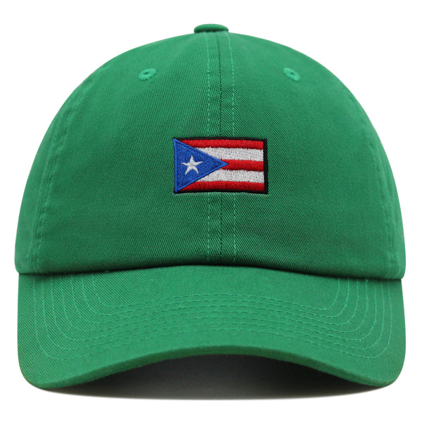 Flag of Puerto Rico Premium Dad Hat Embroidered Cotton Baseball Cap PR