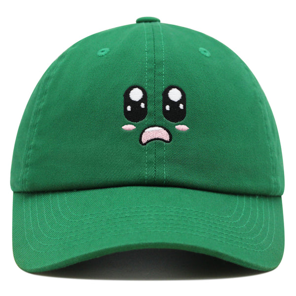 Cartoon Cute Face Premium Dad Hat Embroidered Cotton Baseball Cap Animation