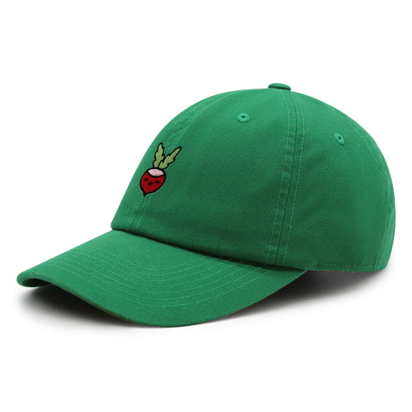 Radish Premium Dad Hat Embroidered Baseball Cap Vegan Vegetable Farmer