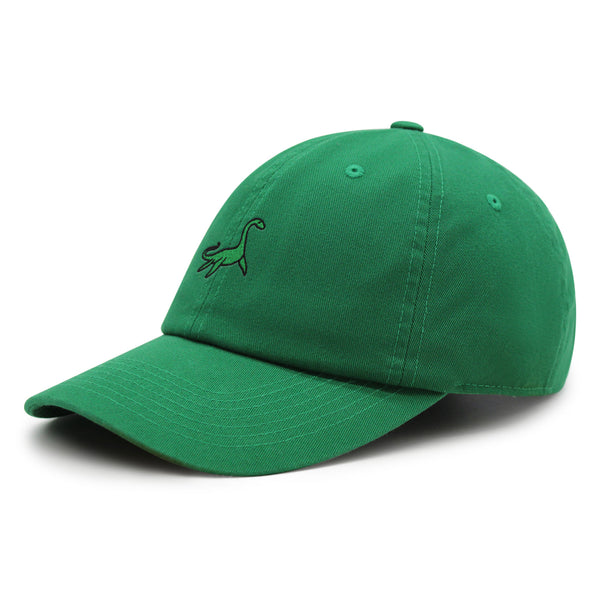 Elasmosaurus Dinosaur  Premium Dad Hat Embroidered Baseball Cap Green