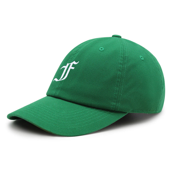 Old English Letter F Premium Dad Hat Embroidered Cotton Baseball Cap English Alphabet