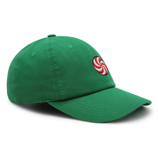 Peppermint Swirl Candy Premium Dad Hat Embroidered Baseball Cap Foodie