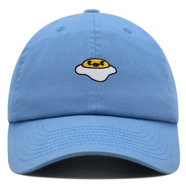 Smiling Egg Premium Dad Hat Embroidered Baseball Cap Sunny Side Up