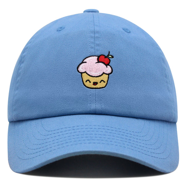 Happy Cupcake Premium Dad Hat Embroidered Baseball Cap Muffin Sweet