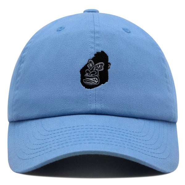 Gorilla Face Premium Dad Hat Embroidered Baseball Cap Zoo Chimpange