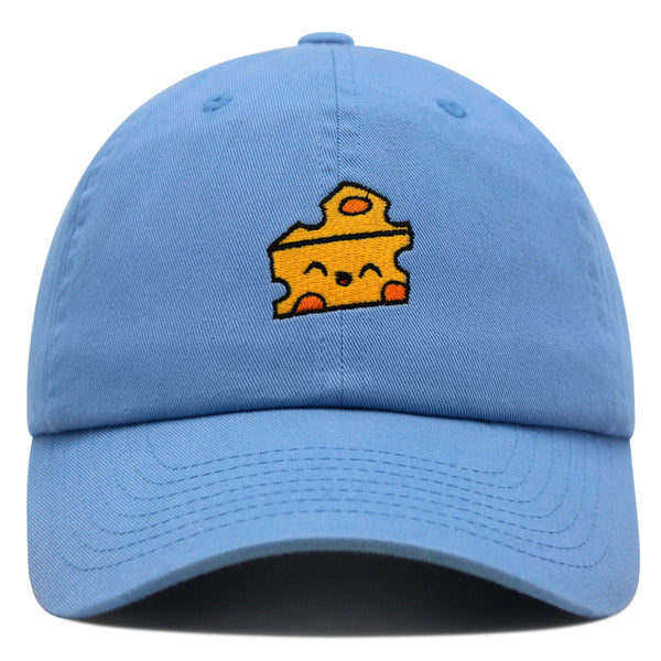 Cheese Premium Dad Hat Embroidered Baseball Cap Foodie Cheesy Wine