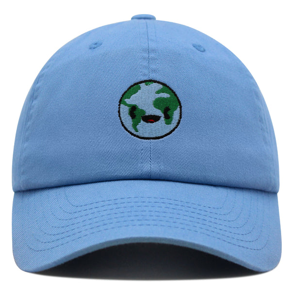 Happy Earth Premium Dad Hat Embroidered Baseball Cap Earth Environment