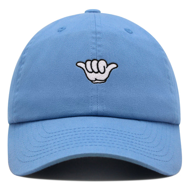 Shaka Cartoon Premium Dad Hat Embroidered Baseball Cap Surfing San Diego