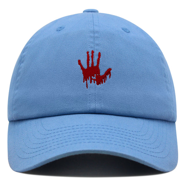 Bloody Hand Premium Dad Hat Embroidered Baseball Cap Horror