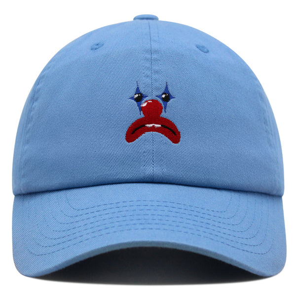 Clown Face Premium Dad Hat Embroidered Baseball Cap Circus Sad