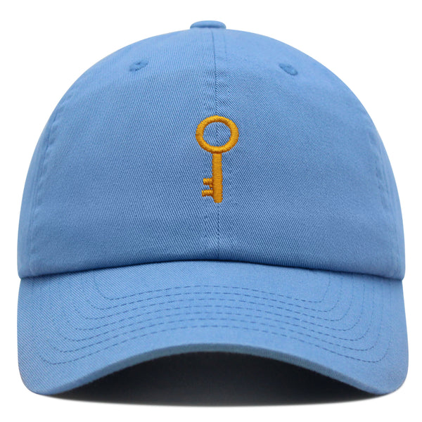 Golden Key Premium Dad Hat Embroidered Baseball Cap Key Door