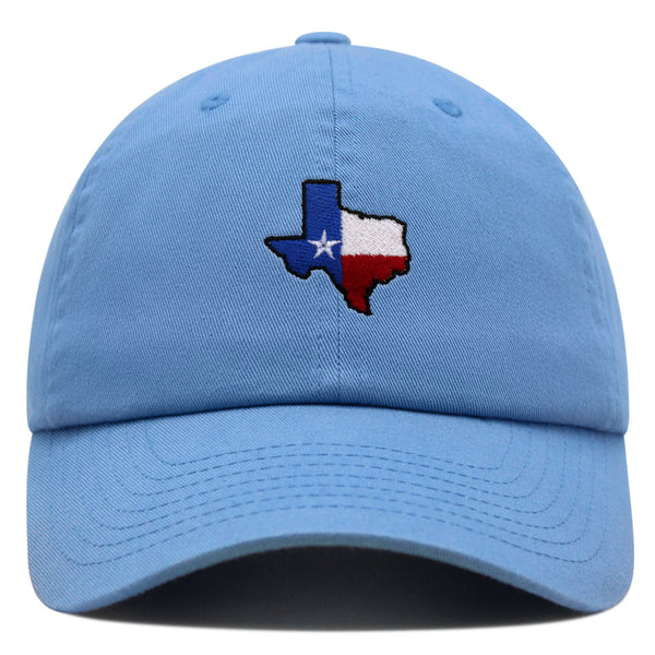 Texas Premium Dad Hat Embroidered Baseball Cap Map Flag