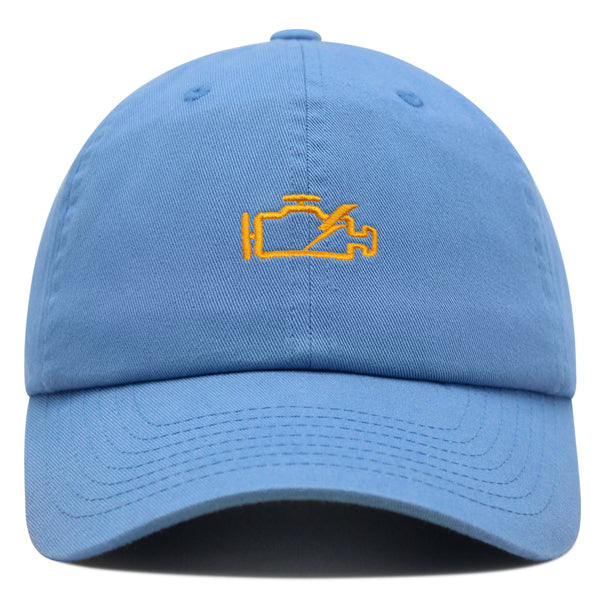 Check Engine Light Premium Dad Hat Embroidered Baseball Cap Car Racer