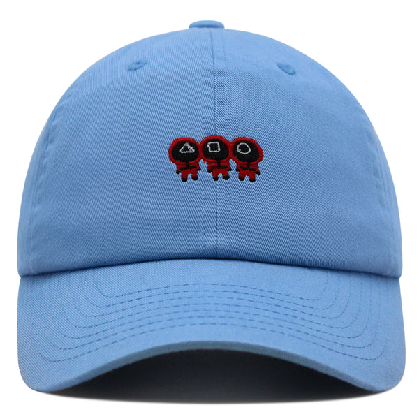 Squid Character Premium Dad Hat Embroidered Baseball Cap Game Red Uniform