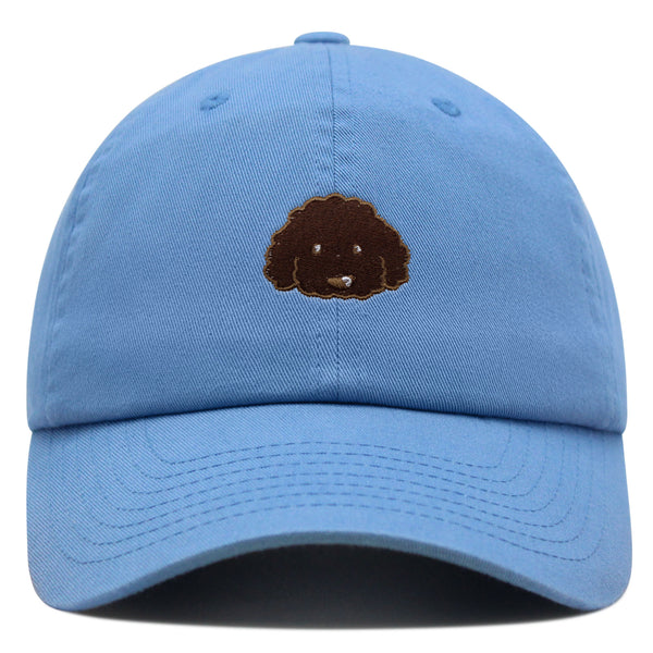 Brown Poodle Premium Dad Hat Embroidered Baseball Cap Dog Puppy