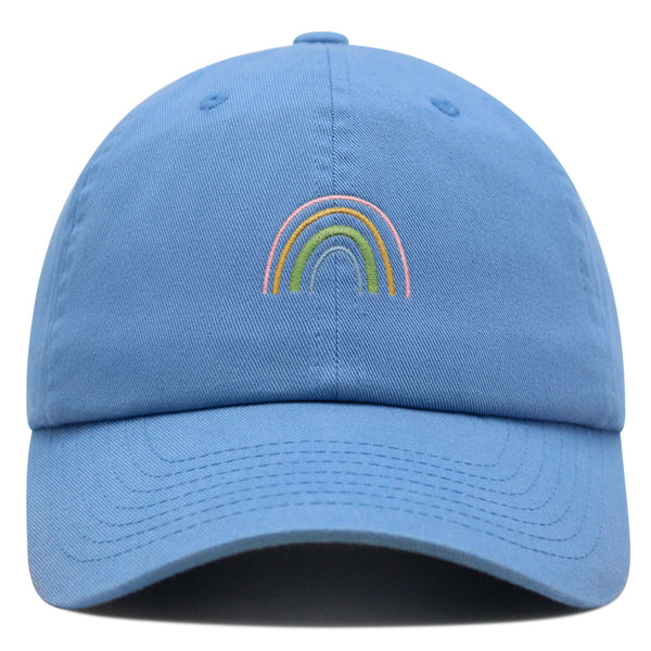 Rainbow Premium Dad Hat Embroidered Baseball Cap Pastel Cute