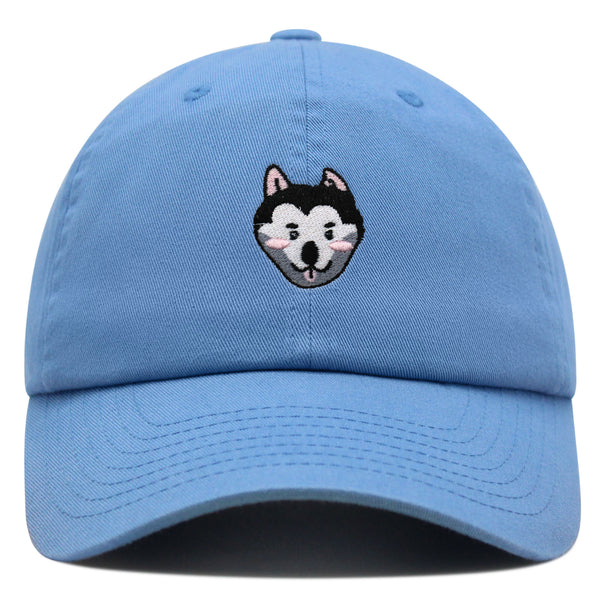 Husky Premium Dad Hat Embroidered Baseball Cap Dog Puppy