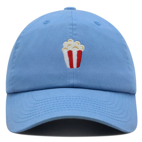 Popcorn Premium Dad Hat Embroidered Baseball Cap Theater Foodie