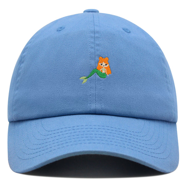 Mermaid Premium Dad Hat Embroidered Baseball Cap Fish Girl