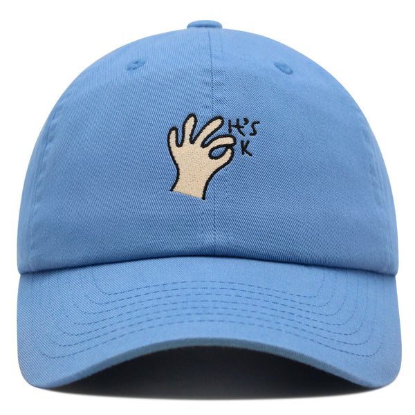 Hand Sign Premium Dad Hat Embroidered Baseball Cap OK