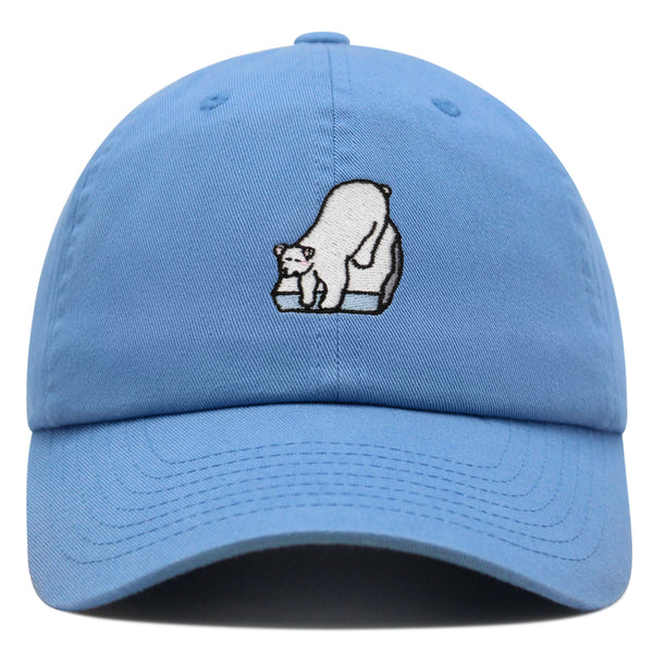 Polar Bear Premium Dad Hat Embroidered Baseball Cap Coke Soda