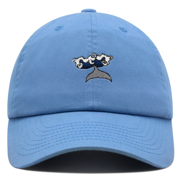 Whale Premium Dad Hat Embroidered Baseball Cap Wave Ocean