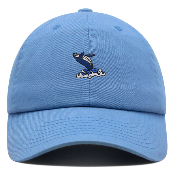 Whale Premium Dad Hat Embroidered Baseball Cap Ocean Fish