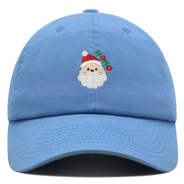 Santa Claus Face Premium Dad Hat Embroidered Baseball Cap Christmas Gift