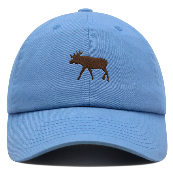 Moose Premium Dad Hat Embroidered Baseball Cap Elk Hunting