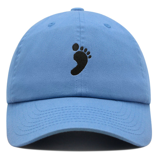 Footprint Premium Dad Hat Embroidered Baseball Cap Feet