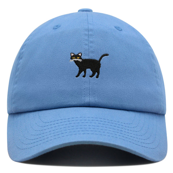 Black Cat Premium Dad Hat Embroidered Baseball Cap Cute Kitty