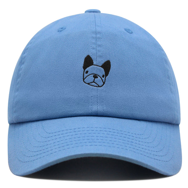 Dog Face Premium Dad Hat Embroidered Baseball Cap Puppy French Bulldog