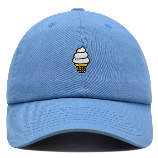 Ice cream Cone Premium Dad Hat Embroidered Baseball Cap Cute