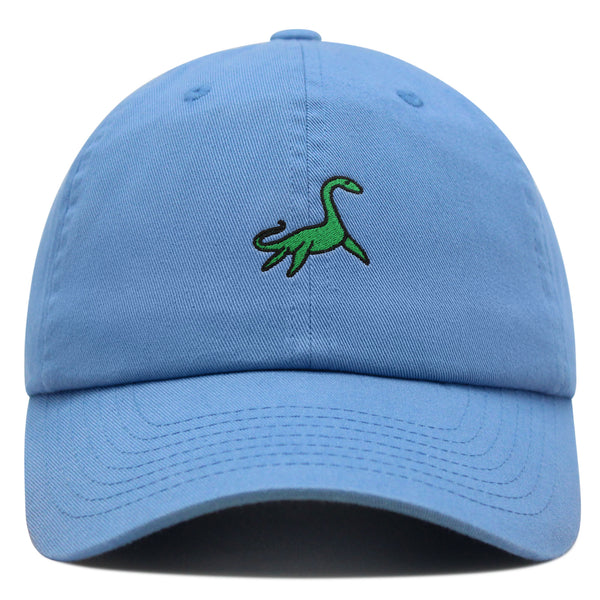 Elasmosaurus Dinosaur  Premium Dad Hat Embroidered Baseball Cap Green