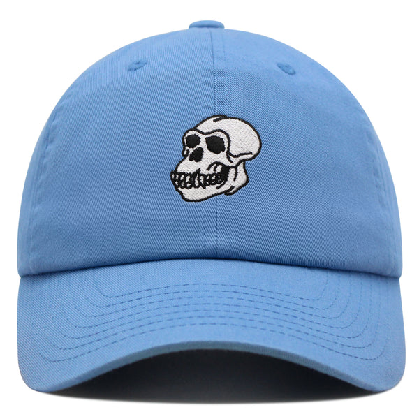 Gorilla Skull Premium Dad Hat Embroidered Baseball Cap Skelton