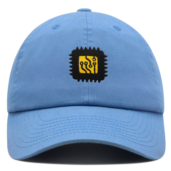 Computer Chip Premium Dad Hat Embroidered Baseball Cap CPU