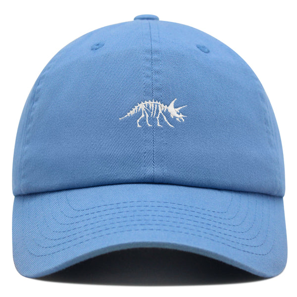 Dinosaur Fossil Skeleton Premium Dad Hat Embroidered Baseball Cap Skull